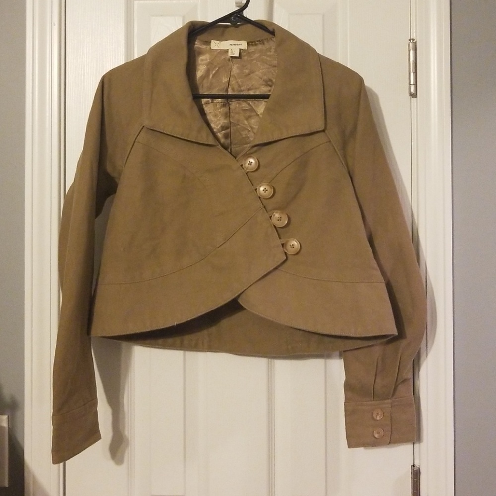 Anthropologie pins and needles asymmetrical jacket
